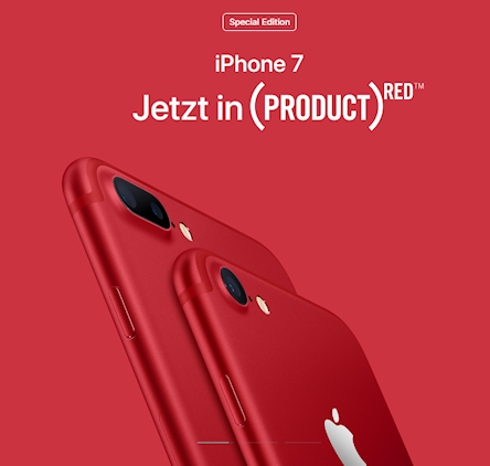 apple ios 10.3 red iphone 7